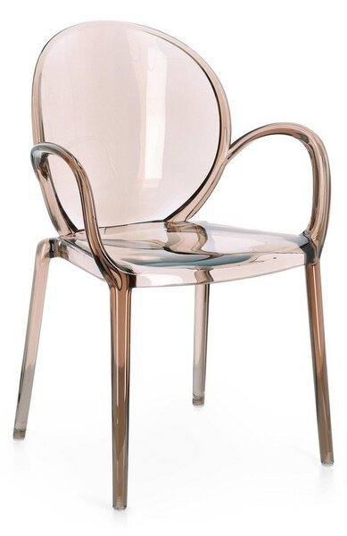 Sedia da esterno marrone chiaro in plastica Camilla – Bizzotto