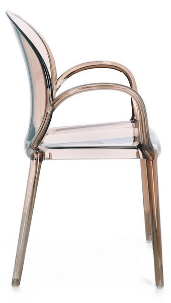 Sedia da esterno marrone chiaro in plastica Camilla – Bizzotto