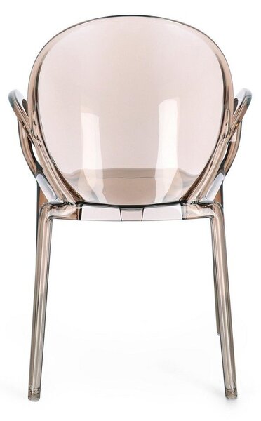 Sedia da esterno marrone chiaro in plastica Camilla – Bizzotto