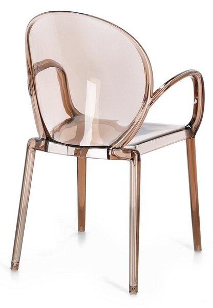 Sedia da esterno marrone chiaro in plastica Camilla – Bizzotto