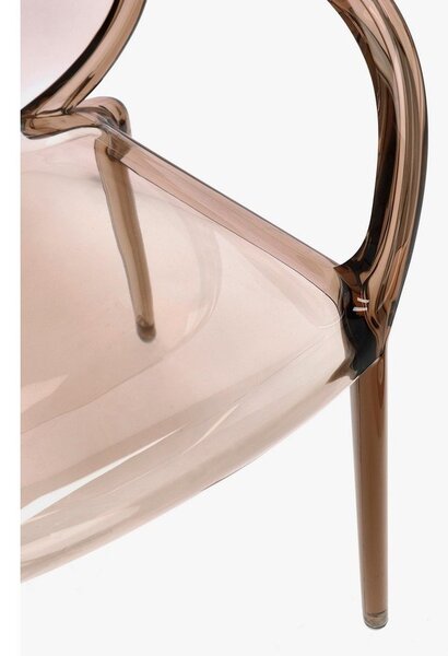 Sedia da esterno marrone chiaro in plastica Camilla – Bizzotto