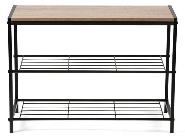 Scarpiera nera in acciaio 63x44x30 cm Asten – Bonami Essentials