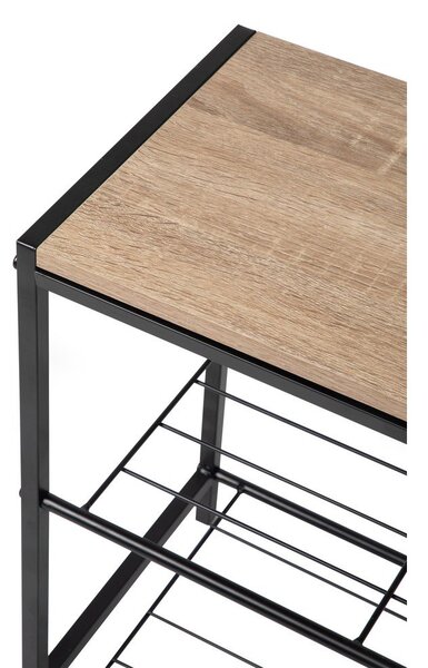Scarpiera nera in acciaio 63x44x30 cm Asten – Bonami Essentials