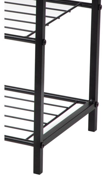 Scarpiera nera in acciaio 63x44x30 cm Asten – Bonami Essentials