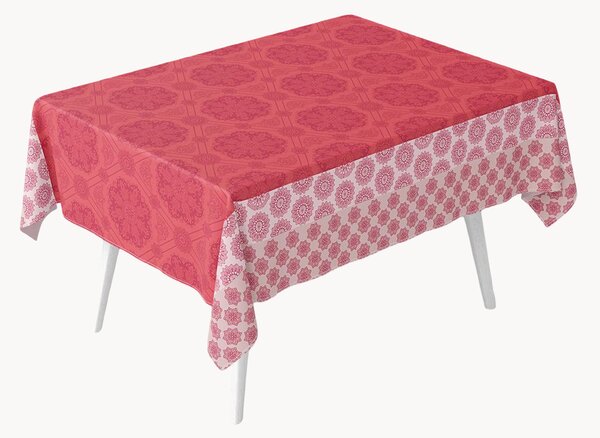 Tovaglia jacquard Mille Rosaces Framboise