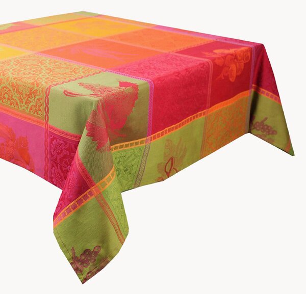 Tovaglia jacquard Mille Tutti Frutti Sangria