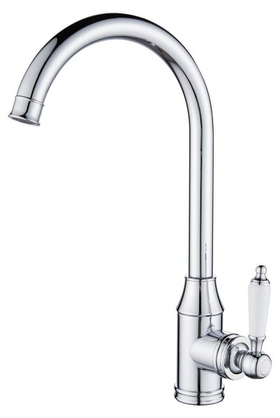 Aquanello Heritage Manor: Rubinetto da cucina classico – Miscelatore dal design nostalgico in cromo, modello CR-9001-HM