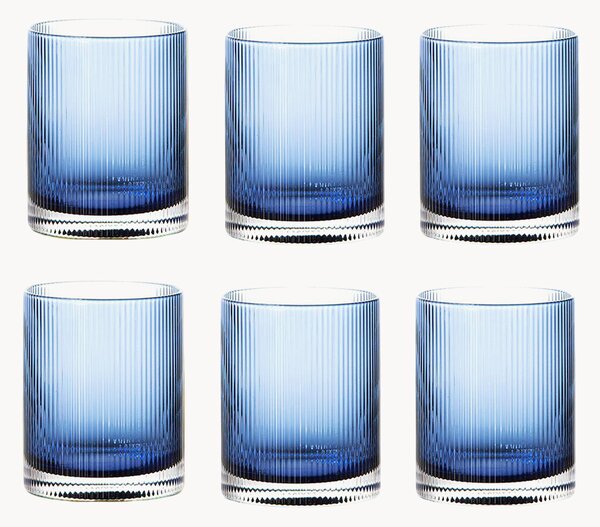 Set di 6 bicchieri Rigatino