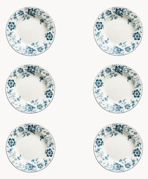 Set di 6 piatti da colazione in ceramica Wonderwall