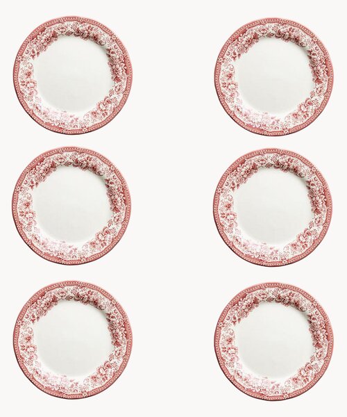 Set di 6 piatti da colazione in ceramica London Calling