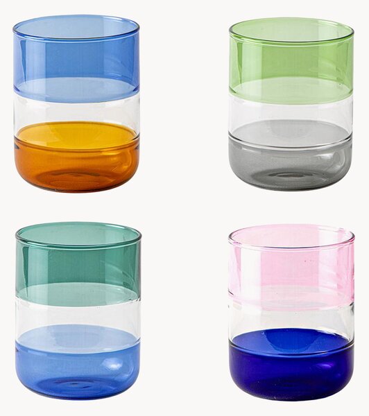 Set di 4 bicchieri Stacks