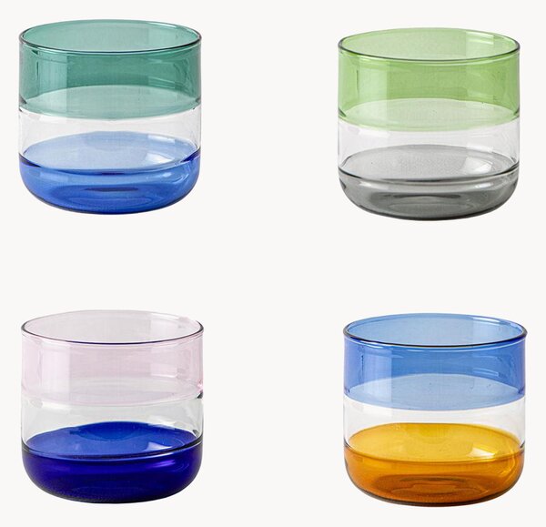 Set di 4 bicchieri Stacks
