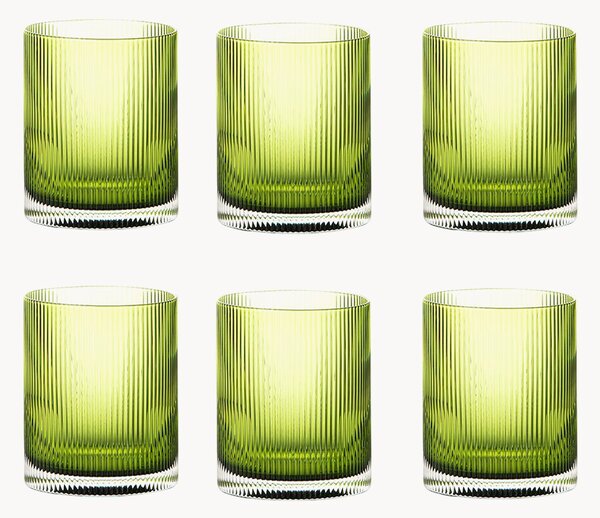 Set di 6 bicchieri Rigatino