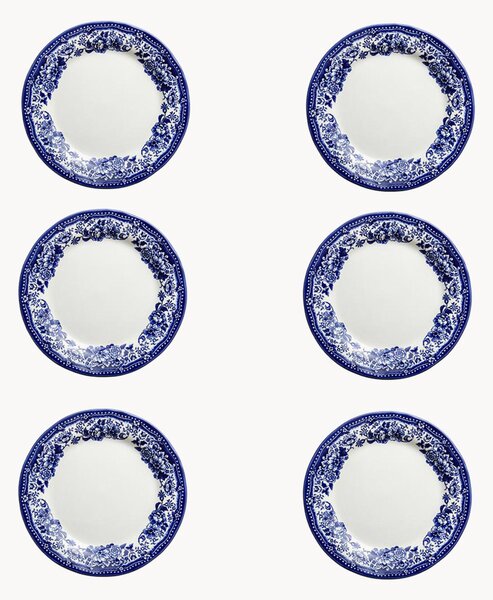 Set di 6 piatti da colazione in ceramica London Calling