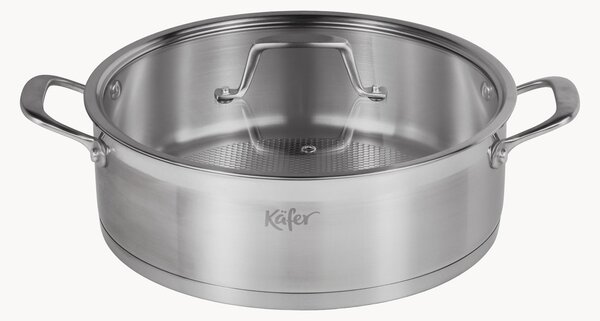 Tegame in acciaio inox con coperchio Käfer