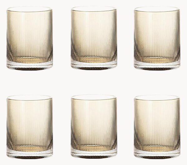 Set di 6 bicchieri Rigatino