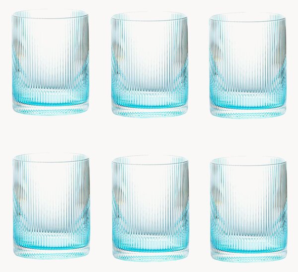 Set di 6 bicchieri Rigatino