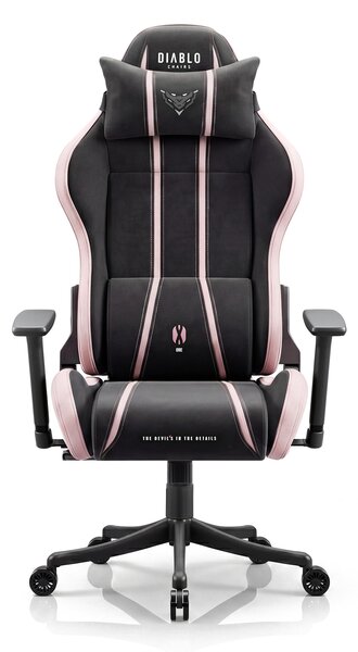 Sedia gaming in tessuto nero-rosa Diablo X-One 2.0 Akira Pink Small