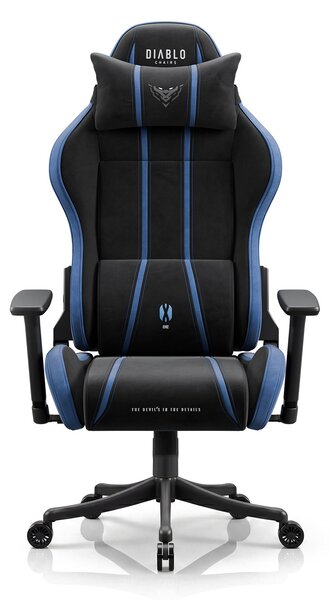 Sedia gaming in tessuto nero-blu Diablo X-One 2.0 Night Blue Small