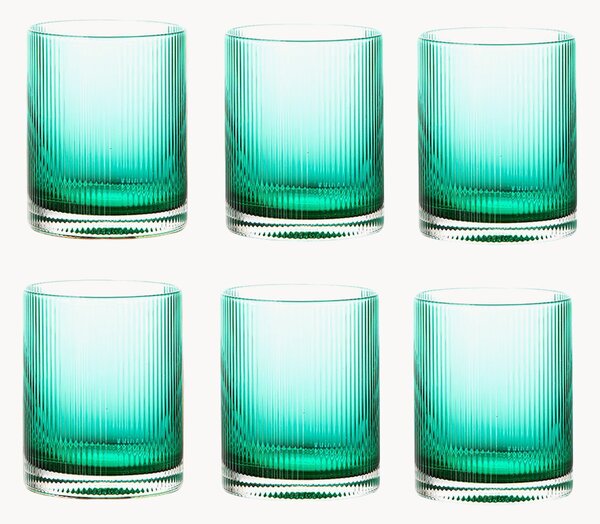 Set di 6 bicchieri Rigatino