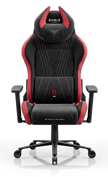 Sedia gaming in tessuto nero-rosso Diablo X-Horn 2.0 Bloody Mary Normal