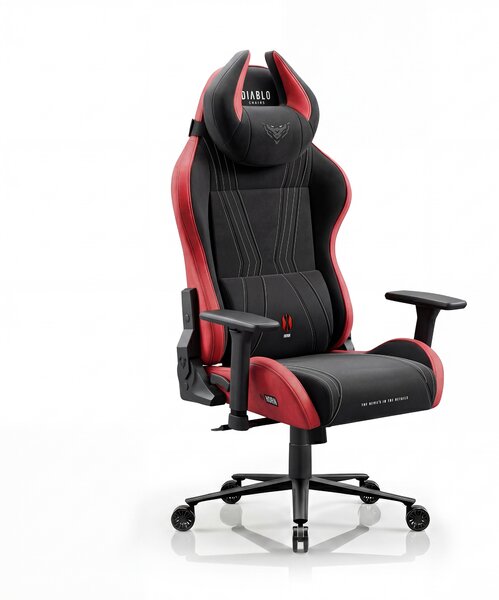 Sedia gaming in tessuto nero-rosso Diablo X-Horn 2.0 Bloody Mary Normal