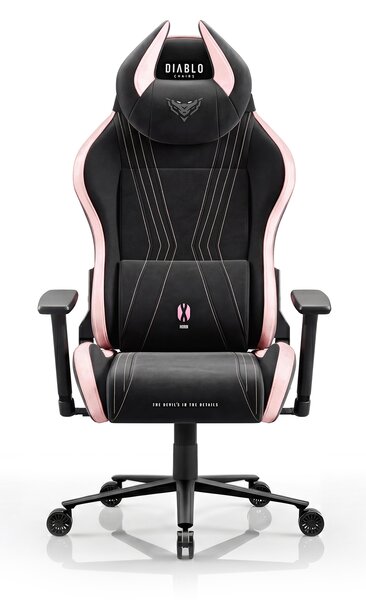 Sedia gaming in tessuto nero-rosa Diablo X-Horn 2.0 Akira Pink Normal