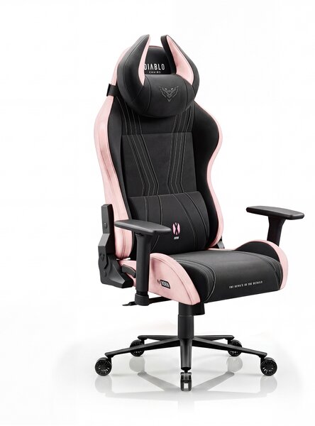 Sedia gaming in tessuto nero-rosa Diablo X-Horn 2.0 Akira Pink Normal