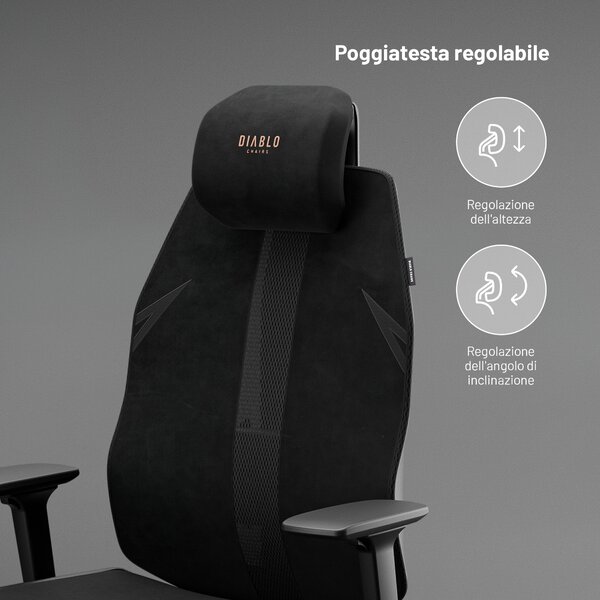 Sedia da ufficio ergonomica nera V-Flash Ultra Black