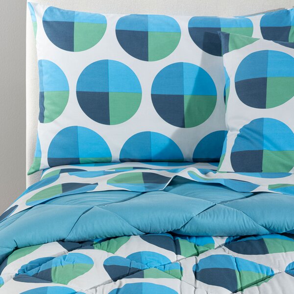 Trapunta SINGOLO Bob BLU Cotone Caleffi