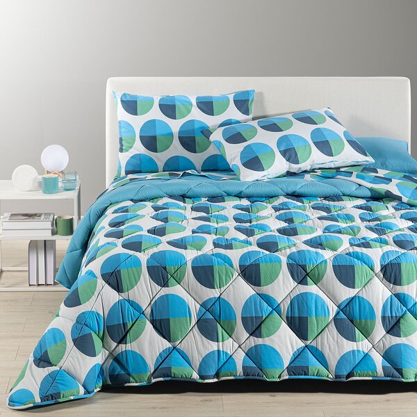 Trapunta SINGOLO Bob BLU Cotone Caleffi