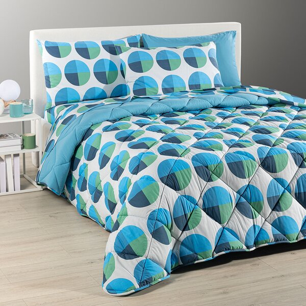 Trapunta SINGOLO Bob BLU Cotone Caleffi