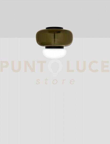 Faro lampada da soffitto p verde antico bianco nero opaco 2 l2202 