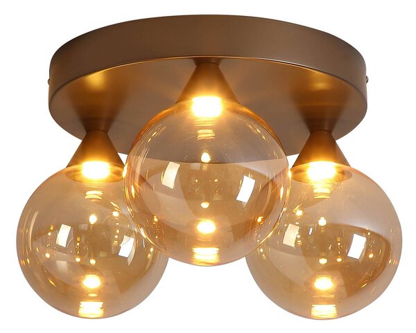 Searchlight Plafoniera soffitto Opus, dimmerabile, Bronzo / Ottone antico, Soggiorno / Sala da pranzo, Metallo, Plafoniera