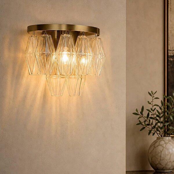 Searchlight Applique da parete Alba, dimmerabile, Bronzo / Ottone antico, Soggiorno / Sala da pranzo, Metallo, Applique