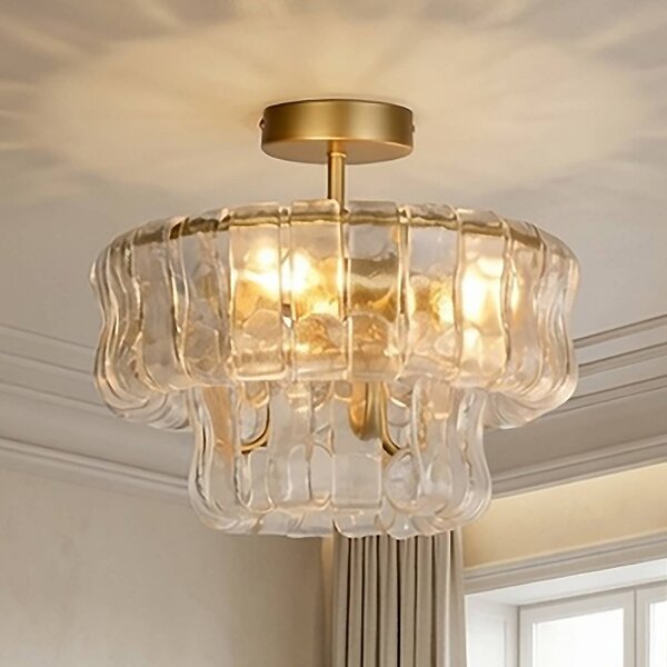 Searchlight Plafoniera soffitto Bowlight, dimmerabile, Ottone / Oro, Soggiorno / Sala da pranzo, Metallo, Plafoniera