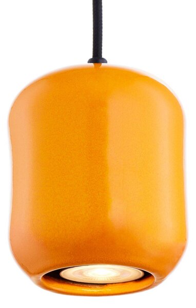 Lampada a sospensione Ceramic Barell SIGMA, Giallo / Arancione, Soggiorno / Sala da pranzo, Ceramica, Lampada a sospensione