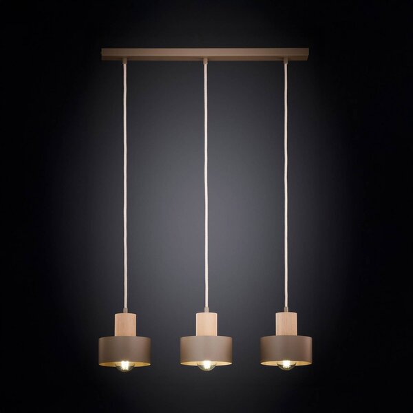 Lampada a sospensione Rif SIGMA, dimmerabile, Crema / Ambra, Soggiorno / Sala da pranzo, Metallo, Moderno, Lampada a sospensione