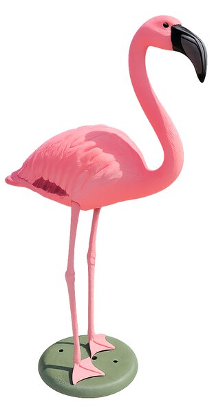 Fenicottero Rosa Decorativo H 80 cm per Laghetti da Giardino