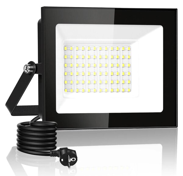 Fari a LED, impermeabili, ad alta efficienza energetica, 50W, 3000K, confezione da 5 pezzi