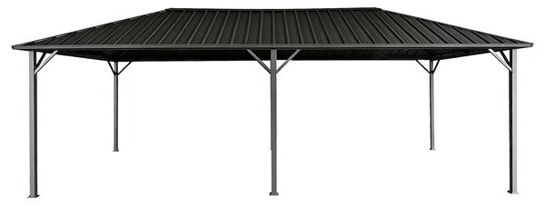 Gazebo da giardino Itaka 3x6 con zanzariera antracite Garden Point