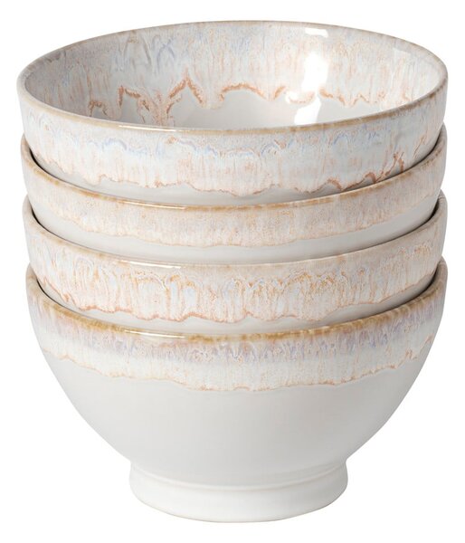 Ciotole bianche in gres in set di 4 pezzi ø 15 cm Latte - Costa Nova