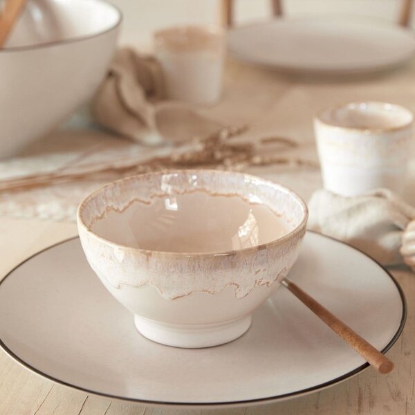 Ciotole bianche in gres in set di 4 pezzi ø 15 cm Latte - Costa Nova