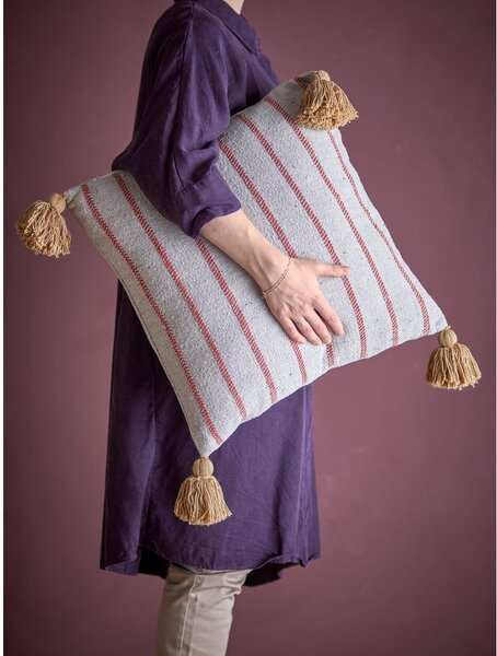 Cuscino decorativo in cotone riciclato 45x45 cm Eviaya – Bloomingville