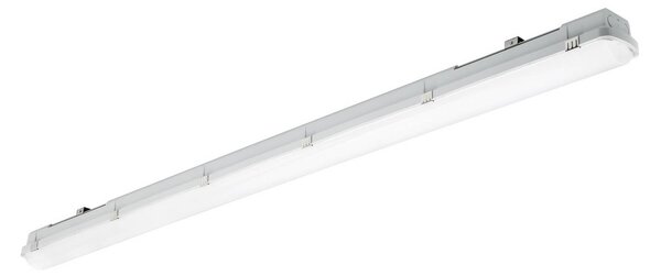 Sylvania Lampada convessa a LED RESISTO, grigio chiaro, 150 cm, 42 W, 840 IP66 RESISTO, Alluminio / Grigio / Zincato, Plastica, Plafoniera