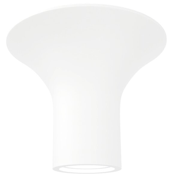 Plafoniera Ø167x130mm GU10 in Gesso Pitturabile Rotonda