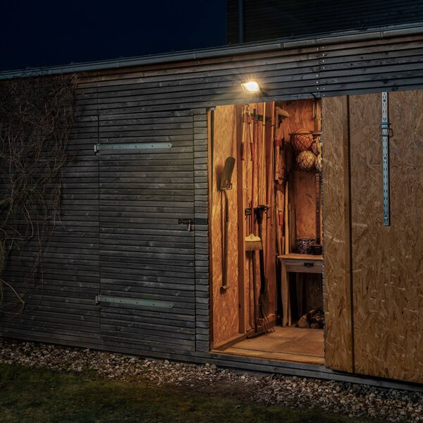 LEDVANCE Endura Floodlight faretto LED 50W, Nero, Alluminio, Moderno, Lampada LED da esterni