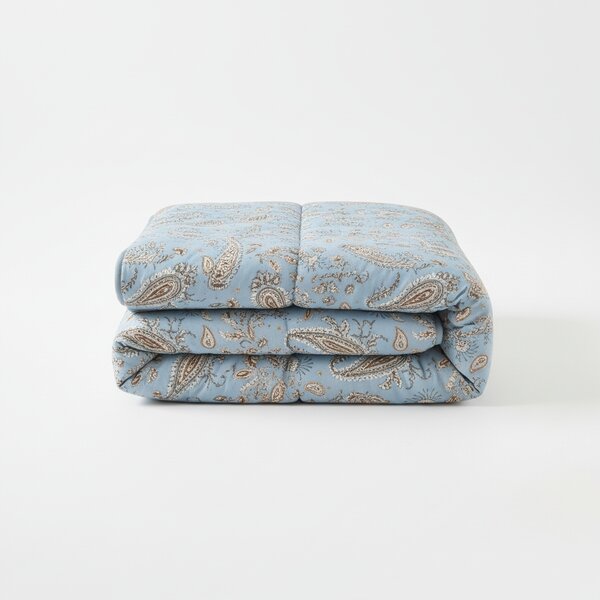 Trapunta In Null New-paisley Matrimoniale - 270X260 Trussardi Azzurro Caleffi