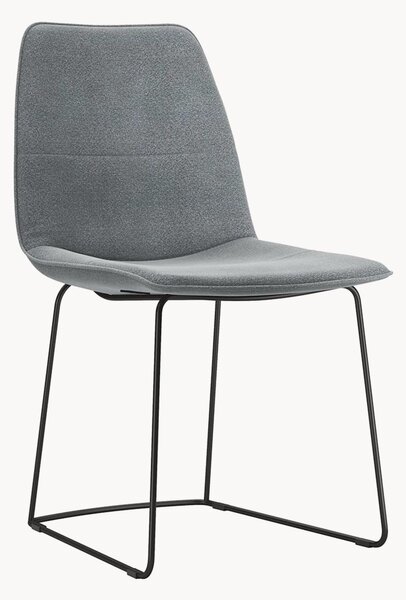 Sedia imbottita freistil117, grigio grafite