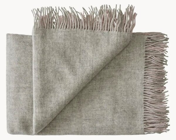 Coperta in lana con frange Drejø